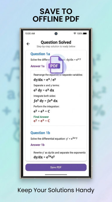 SmartStudy AI screenshot: physics and chemistry solver